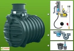 Cuve Recuperateur Eau Clever A 3400 L -Garanti Jardin Magasin 4400008110033 01