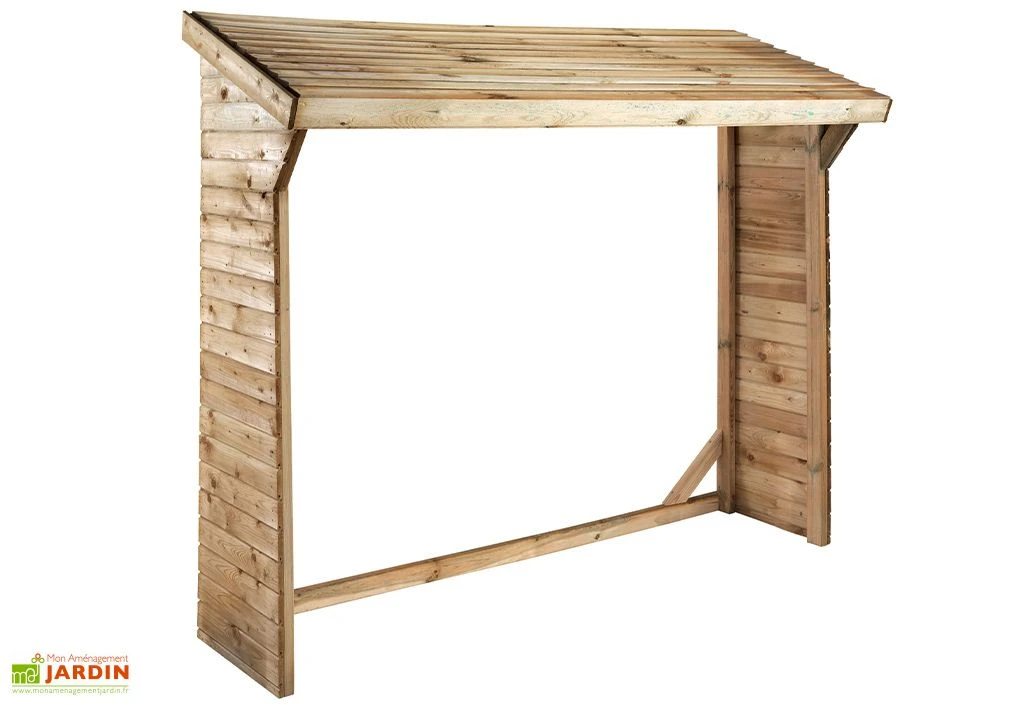 Abri Range-Bûches En Bois Lotus - 1,5 M³ 4 Abri Range-Bûches En Bois Lotus - 1,5 M³ – Image 2