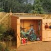 Coffre De Rangement En Bois Pour 2 Vélos 182x82x164cm (l,l,h) 2 Coffre De Rangement En Bois Pour 2 Vélos 182x82x164cm (l,l,h) -Garanti Jardin Magasin abri velo bois