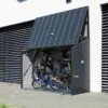 Abri à Vélos En Acier Galvanisé Anthracite 1,74 M² 1 Abri à Vélos En Acier Galvanisé Anthracite 1,74 M² -Garanti Jardin Magasin abri velos acier galvanise anthracite trimetals