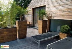 Bac à Fleurs En Bois Selekt (45x45x47) -Garanti Jardin Magasin amazone ambiance 2