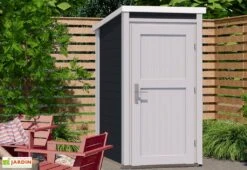 Armoire De Jardin En Bois D’Épicéa 95 X 102 X 200 Cm (4 Coloris) -Garanti Jardin Magasin armoire jardin bois epicea 95 102 200cm 3