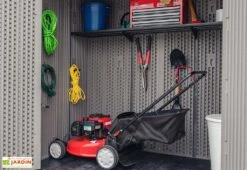 Lifetime Armoire De Jardin En Résine Effet Bois - 2,1 M² -Garanti Jardin Magasin armoire rangement exterieur lifetime