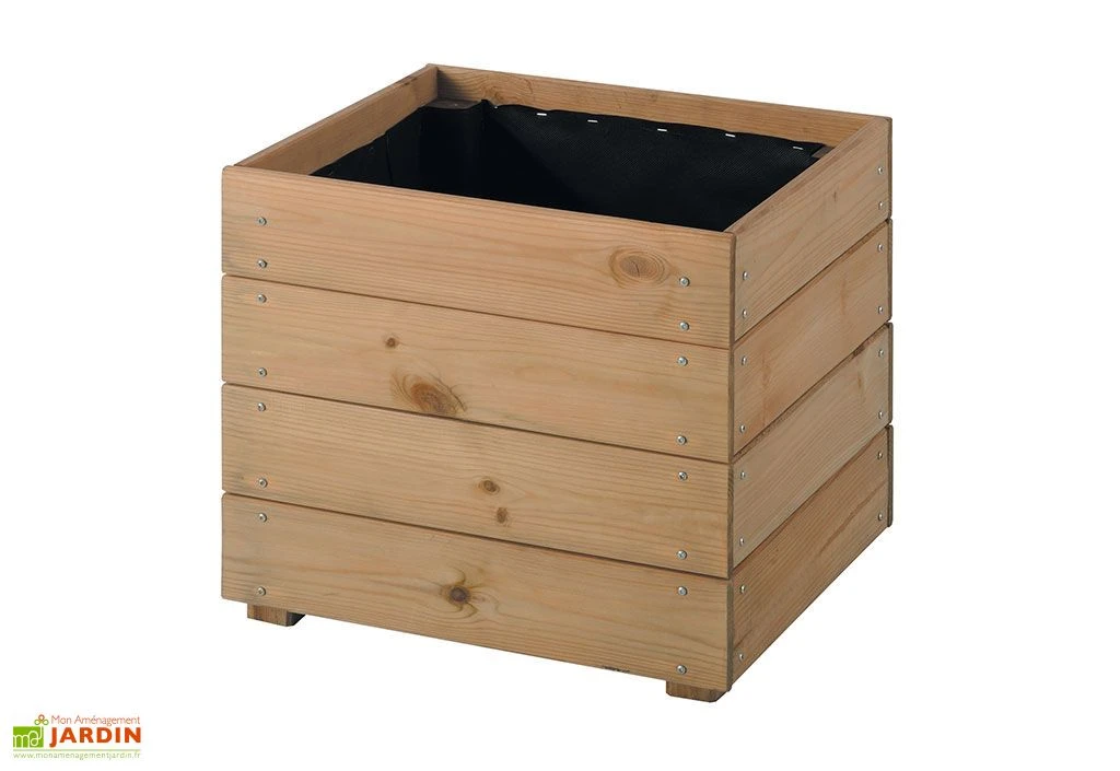 Jardinière En Bois Modulable Et Personnalisable 40x40x39,5cm 4 Jardinière En Bois Modulable Et Personnalisable 40x40x39,5cm – Image 2