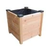 Bac à Fleurs Carré En Bois Douglas Non Traité - Design -Garanti Jardin Magasin bac a fleurs carre bois