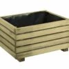 Bac à Fleurs En Bois De Pin Traité Autoclave KÜB 40 X 25 Cm -Garanti Jardin Magasin bac fleurs rectangulaire bois autoclave kub
