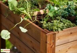 Carré Potager En Bois Autoclave Sur Pieds 80 X 80 Cm H. 88 Cm - Rezekne -Garanti Jardin Magasin bac potager bois sur pieds ekju 253394