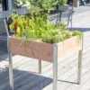 Bac Potager Sur Pieds En Bois Douglas Et Aluminium 65 X 60 X 80 Cm 1 Bac Potager Sur Pieds En Bois Douglas Et Aluminium 65 X 60 X 80 Cm -Garanti Jardin Magasin bac potager pied bois douglas alu
