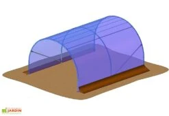 Bâche De Couverture Pour Abri De Culture Pied Droit Richel 3x4m