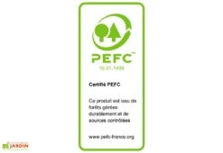 Armoire De Jardin En Bois Traité THT Avec étagères 1,76 X 1,84 M -Garanti Jardin Magasin bois pefc habrita 10 31 1499 3