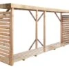 Abri Range Bûche En Bois Traité 3,8 M³ - Dallas XXL -Garanti Jardin Magasin bucher dallas xxl 1