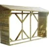 Abri Range-bûches En Bois Traité 4 M³ - Memphis XL -Garanti Jardin Magasin bucher memphis xl
