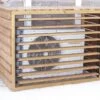 Cache Climatiseur Extérieur En Bois D’Épicéa Traité 132 X 58 X 98 Cm -Garanti Jardin Magasin cache climatiseur exterieur bois epicea traite 132 x 58 x 98 cm