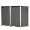 Cache-poubelle Double En Acier Et Composite Aluminium 139 X 80 X 115 Cm -Garanti Jardin Magasin cache poubelle double acier aluminium gris
