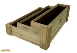 Carré Potager 3 étages En Bois De Pin Traité - 120 X 80 X 40 Cm -Garanti Jardin Magasin carre potager 3 etages bois