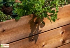 Carré Potager En Bois Autoclave Sur Pieds 80 X 80 Cm H. 88 Cm - Rezekne -Garanti Jardin Magasin carre potager bois sur pieds ekju 253394