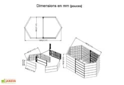 Garantia Carré Potager Empilable En Polypropylène Ergo 160 Cm (Lot De 2) 8 Garantia Carré Potager Empilable En Polypropylène Ergo 160 Cm (Lot De 2) -Garanti Jardin Magasin carre potager ergo polypropylene garantia imitation bois extension 3