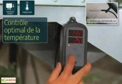 Chauffage Ventilateur D'appoint 2400W Avec Thermostat Digital -Garanti Jardin Magasin chauffage electrique portable serre jardin 2400w 4