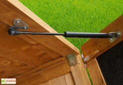 Coffre De Rangement En Bois Autoclave Trocadero 1350 L -Garanti Jardin Magasin coffre bois rangement jardin trocadero 1350l 2