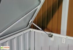 Coffre De Jardin En Métal Gris Anthracite Duramax - 174 X 73 X 73 Cm -Garanti Jardin Magasin coffre de rangement metal 1