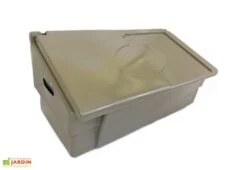 Coffre De Jardin Avec Poignées – 100 L -Garanti Jardin Magasin coffre jardin 100l taupe 1