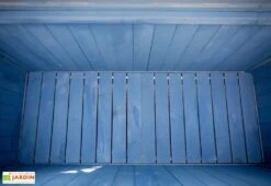 Coffre De Rangement En Bois Lasuré Bleu 127 X 55 Cm 10 Coffre De Rangement En Bois Lasuré Bleu 127 X 55 Cm -Garanti Jardin Magasin coffre jardin bois lasure bleu 127 x 55 cm 2