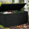 Coffre De Jardin Keter Marron En Résine – Northwood 623 L -Garanti Jardin Magasin coffre jardin keter resine marron northwood box 623l 1