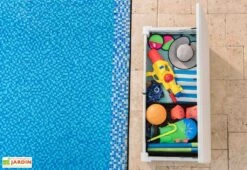 Coffre De Jardin Et Piscine Keter Blanc En Résine – Pool Box 455 L -Garanti Jardin Magasin coffre jardin piscine keter resine blanc pool box 455l 3