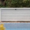 Coffre De Jardin Et Piscine Keter Blanc En Résine – Pool Box 455 L -Garanti Jardin Magasin coffre jardin piscine keter resine blanc pool box 455l 4