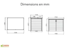 Coffre De Jardin En Composite 155 X 115 X 120 Cm – Util’ Multifonctions -Garanti Jardin Magasin coffre jardin rangement composite util multifonctions 3