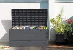 Coffre De Rangement Extérieur En Résine — 416 L 9 Coffre De Rangement Extérieur En Résine — 416 L -Garanti Jardin Magasin coffre rangement 416l 03