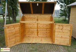 Coffre De Rangement En Bois Trocadero 1200L -Garanti Jardin Magasin coffre rangement bois trocadero 1200l 3