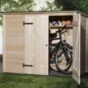 Coffre De Rangement Bois Pour Vélos 84x205 -Garanti Jardin Magasin coffre rangement bois velos