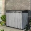 Coffre De Rangement Extérieur En Résine Brossium 1150 L -Garanti Jardin Magasin coffre rangement exterieur resine brossium 1150l