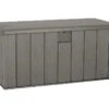 Coffre De Rangement En Lifetime En PEHD Imitation Bois 570 L -Garanti Jardin Magasin coffre rangement jardin lifetime pehd imitation bois 570l