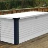 Coffre De Rangement Design En Métal PatioBox 135x78,5x72cm (4 Coloris) -Garanti Jardin Magasin coffre rangement jardin metal acier galvanise trimetals patiobox l 3 1