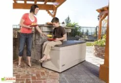 Coffre De Rangement Intérieur/Extérieur En Polyéthylène 492L Lifetime (152x61x67cm) -Garanti Jardin Magasin coffre resine lifetime 60012 2