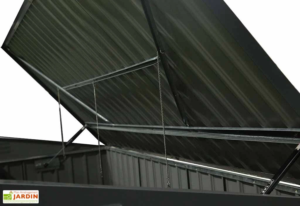 Cache-Poubelle Double En Acier 100 X 172 X 131 Cm 6 Cache-Poubelle Double En Acier 100 X 172 X 131 Cm – Image 4