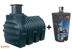 Cuve Récupérateur Eau Enterrée 3200L Nappes Souterraines + Biovitor -Garanti Jardin Magasin cuve eau enterree avec biovitor g0002171