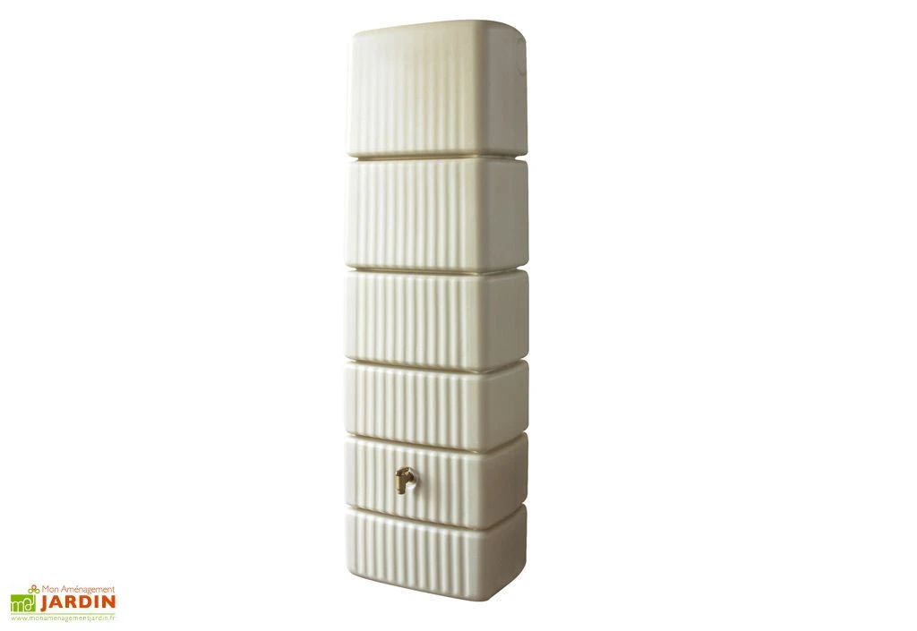 Garantia Récupérateur D'eau De Pluie 300 L Avec Robinet Et Collecteur - Slim 3 Garantia Récupérateur D'eau De Pluie 300 L Avec Robinet Et Collecteur - Slim