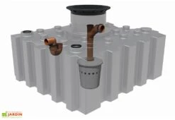 Cuve De Récupération D’eau De Pluie Enterrée – 3000 L Plate -Garanti Jardin Magasin cuve plate recuperation eau pluie greenlife 3000l biovitor
