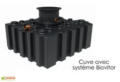 Cuve De Récupération D’eau De Pluie Enterrée – 3000 L Plate -Garanti Jardin Magasin cuve recuperateur eau pluie enterree plat greenlife 3000l biovitor