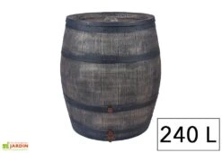 Roto Cuve Récupération D’Eau Pluie Tonneau 240 L -Garanti Jardin Magasin cuve recuperation eau pluie tonneau 240