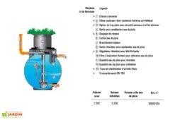 Cuve Rétention D'Eau De Pluie 2200 L -Garanti Jardin Magasin cuve retention eau pluie