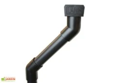 Serre De Jardin Adossée En Verre Lams 0,9 M² - Melissa Alu Naturel -Garanti Jardin Magasin descente gouttiere lams serre