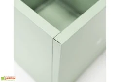 Jardinière Cube Vert Cactus En Métal Thermolaqué – 50 X 50 X 50 Cm -Garanti Jardin Magasin detail coin cube jardiniere hg08976105