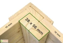 Abri à Vélos En Bois De Sapin Brut Cykel 2,1 M² -Garanti Jardin Magasin details abri velos bois cykel