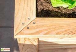 Jardinière En Bois De Mélèze Bac Potager 170 X 90 X 84 Cm -Garanti Jardin Magasin details jardiniere bois potager 170x84cm
