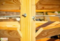 Tour De Culture Verticale En Bois De Mélèze 91 X 124 X 73 Cm -Garanti Jardin Magasin details tour culture bois meleze