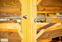 Tour De Culture Verticale En Bois De Mélèze 65 X 73 Cm -Garanti Jardin Magasin details tour culture verticale meleze